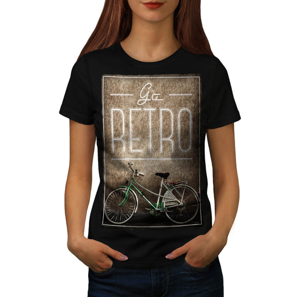 Retro Bike Picture Womens T-Shirt