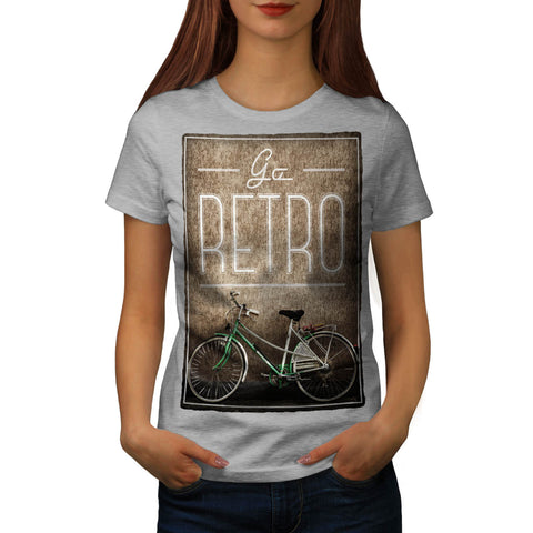 Retro Bike Picture Womens T-Shirt