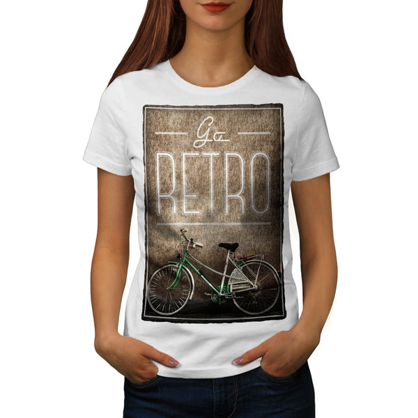 Retro Bike Picture Womens T-Shirt