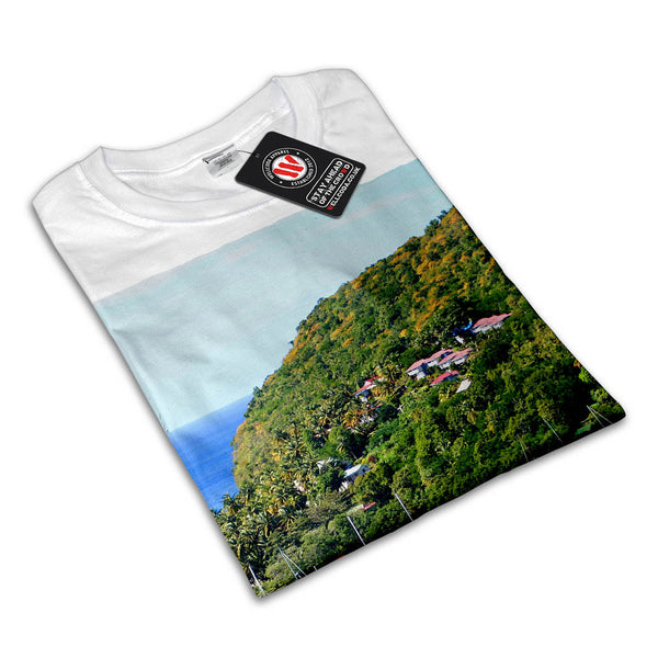 Boats Seashore Mens T-Shirt