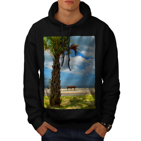 Large Palm Tree Mens Hoodie