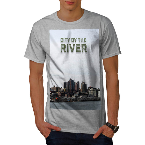 City By The River Mens T-Shirt