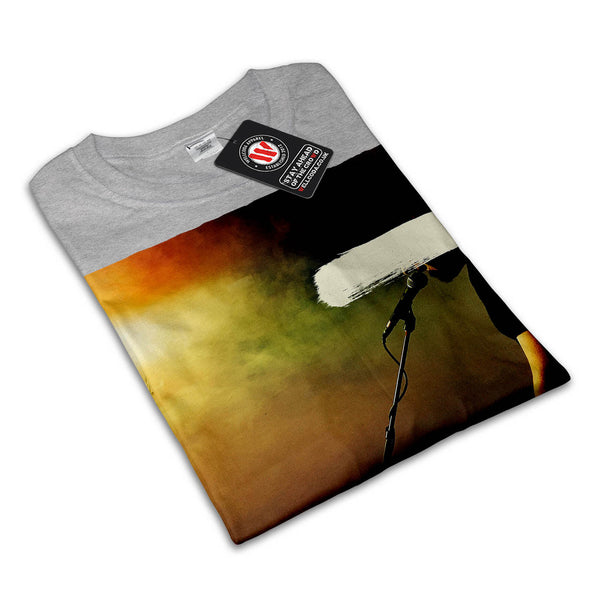 Man Plays Piano Womens T-Shirt