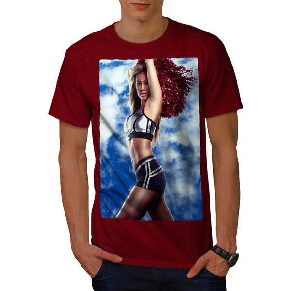 Cheerleader Girl Mens T-Shirt