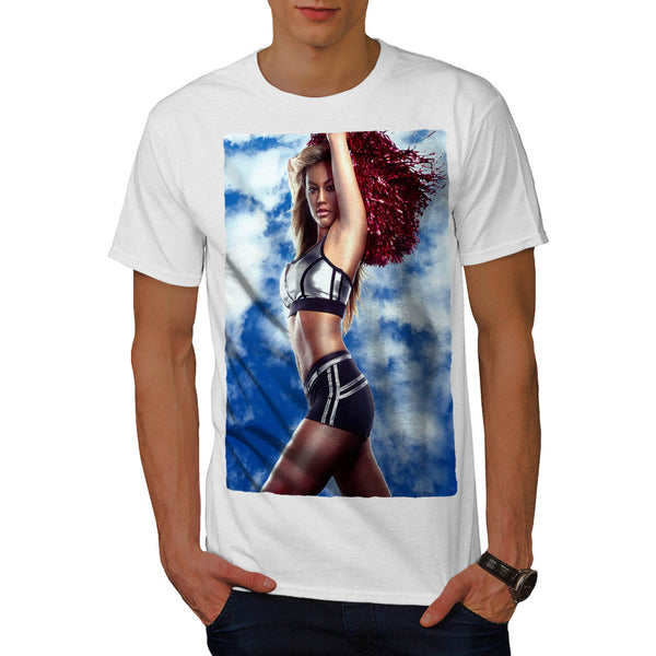 Cheerleader Girl Mens T-Shirt