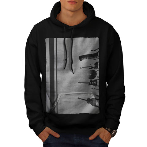 Music Instruments Mens Hoodie