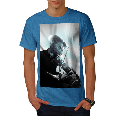 Man Plays Violin Mens T-Shirt
