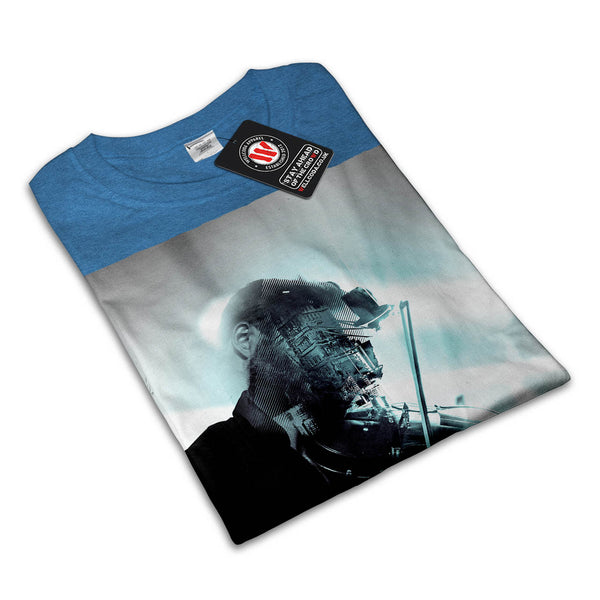 Man Plays Violin Womens T-Shirt