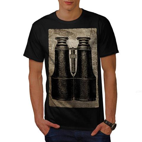 Retro Binoculars Mens T-Shirt