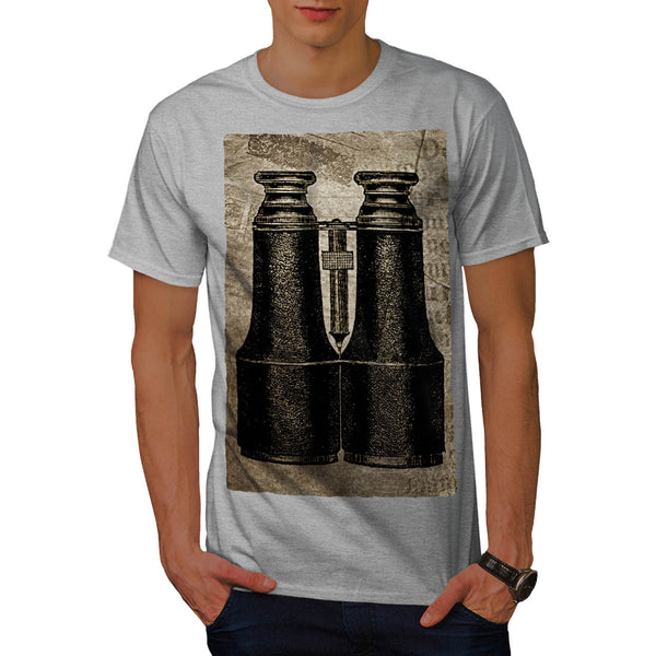 Retro Binoculars Mens T-Shirt