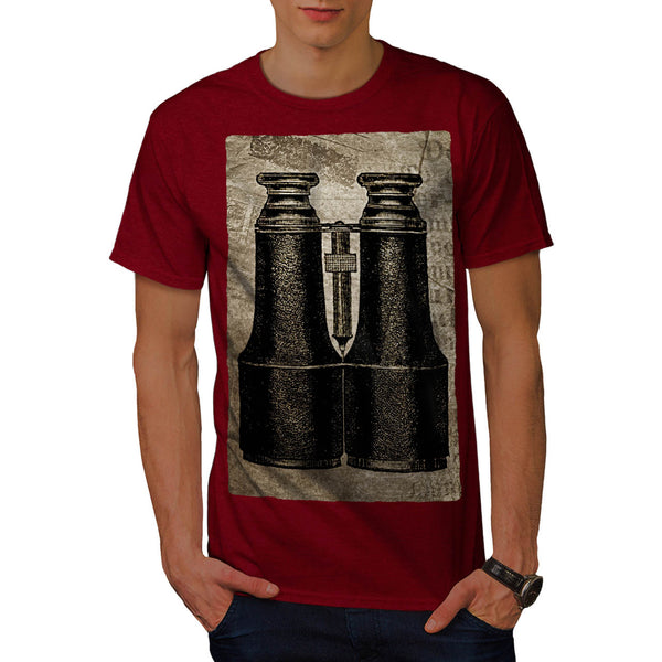 Retro Binoculars Mens T-Shirt