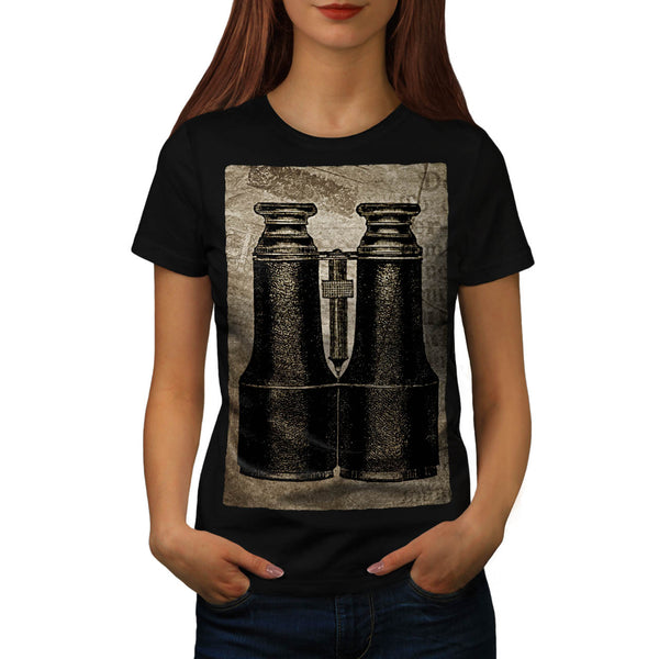 Retro Binoculars Womens T-Shirt