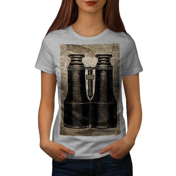 Retro Binoculars Womens T-Shirt