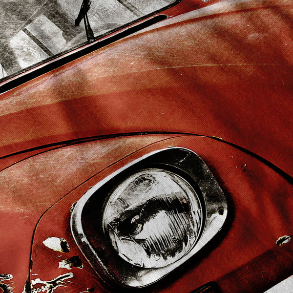 Retro Red Car Mens T-Shirt