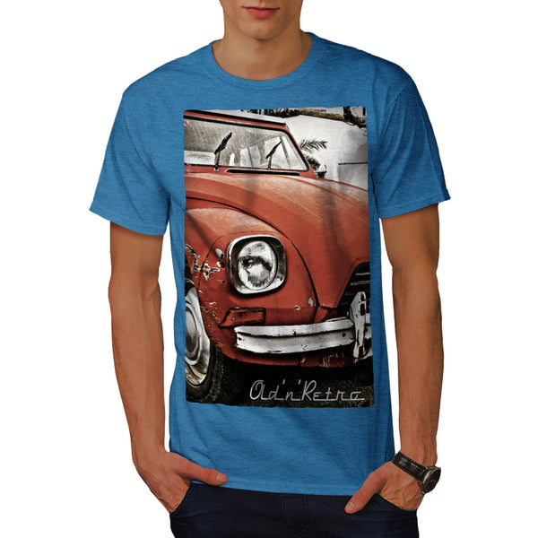 Retro Red Car Mens T-Shirt