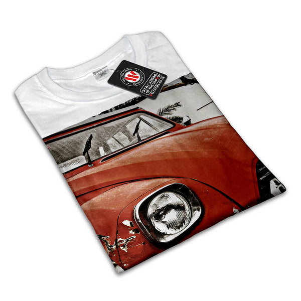 Retro Red Car Mens T-Shirt
