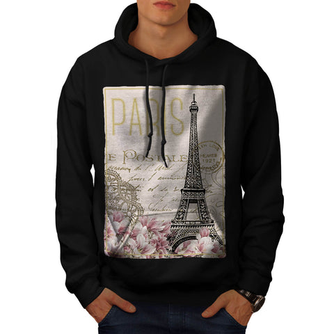 Paris Postcard Mens Hoodie