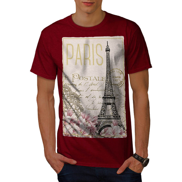 Paris Postcard Mens T-Shirt