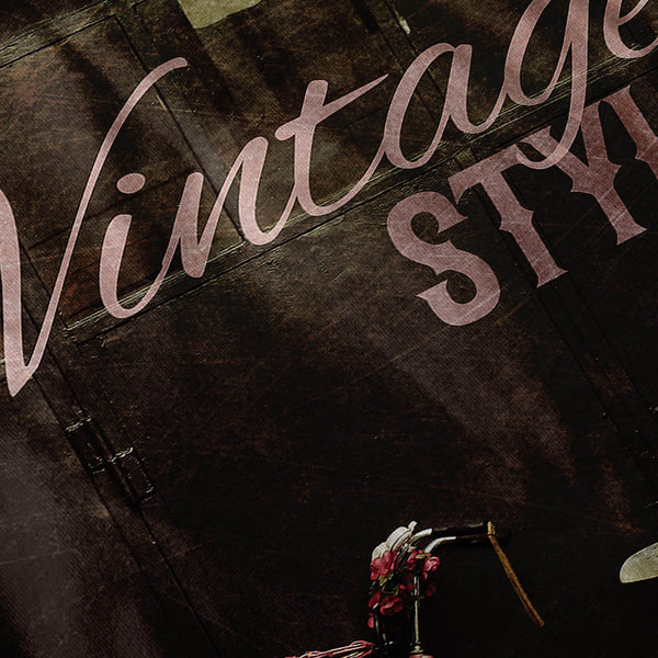 Vintage Pink Bike Mens T-Shirt