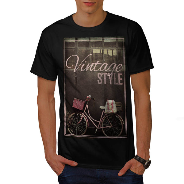 Vintage Pink Bike Mens T-Shirt