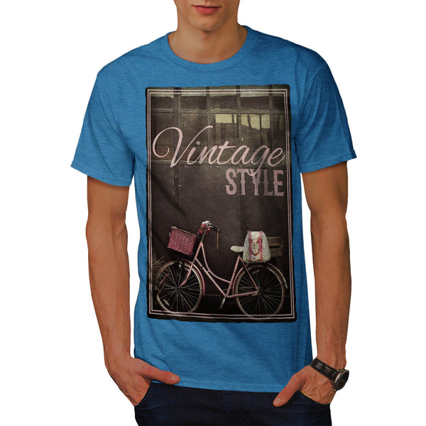 Vintage Pink Bike Mens T-Shirt