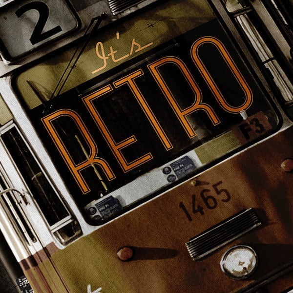 Old Retro Tram Mens T-Shirt