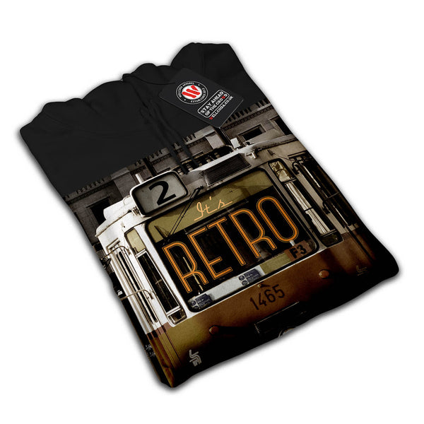 Old Retro Tram Mens Hoodie
