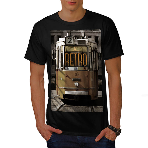 Old Retro Tram Mens T-Shirt