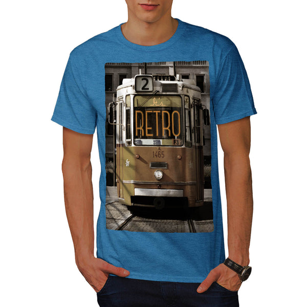 Old Retro Tram Mens T-Shirt