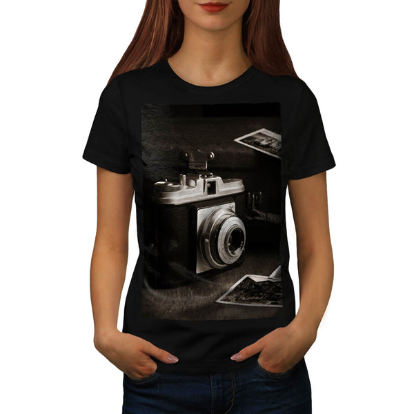 Old Photo Camera Womens T-Shirt