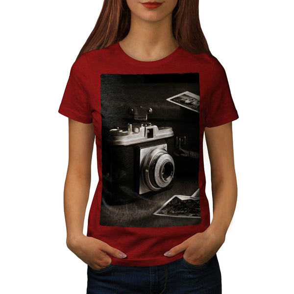 Old Photo Camera Womens T-Shirt