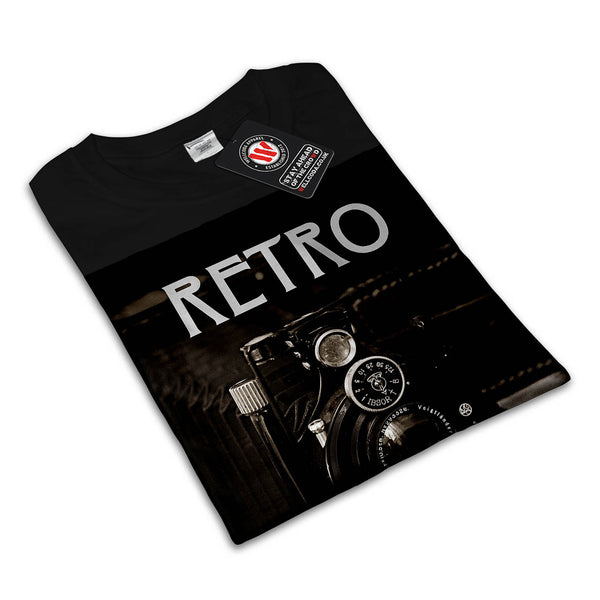 Retro Photo Camera Womens T-Shirt
