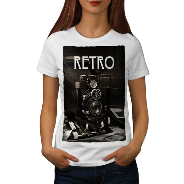 Retro Photo Camera Womens T-Shirt