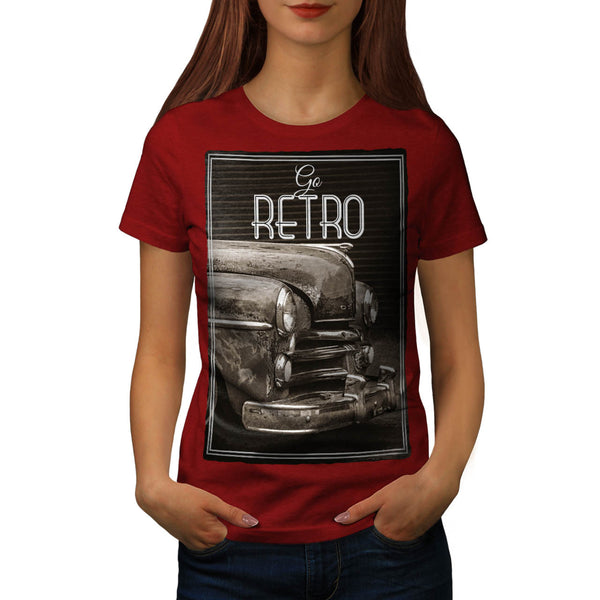 Vintage Old Car Womens T-Shirt