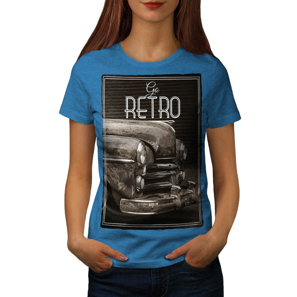 Vintage Old Car Womens T-Shirt