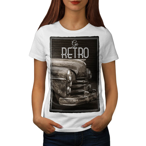 Vintage Old Car Womens T-Shirt