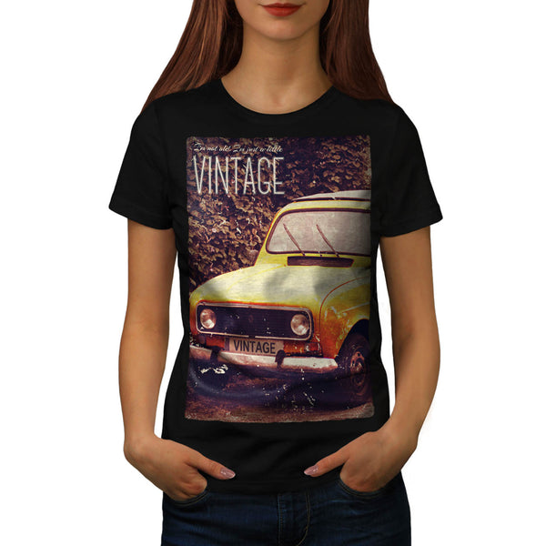 Old Vintage Car Womens T-Shirt