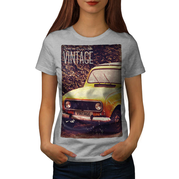 Old Vintage Car Womens T-Shirt