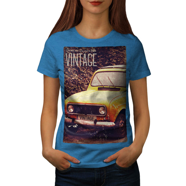 Old Vintage Car Womens T-Shirt