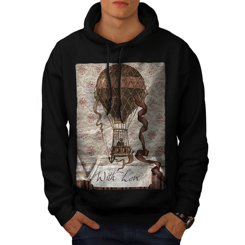 Old Post Card Mens Hoodie