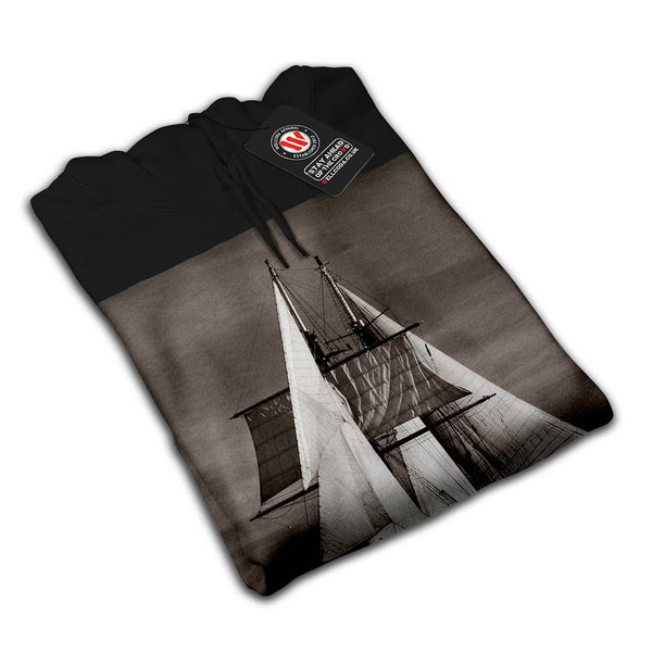 Old Retro Ship Mens Hoodie