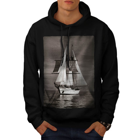 Old Retro Ship Mens Hoodie