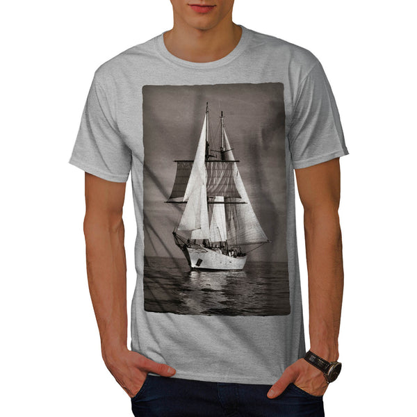Old Retro Ship Mens T-Shirt