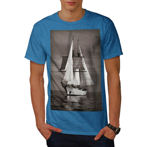 Old Retro Ship Mens T-Shirt