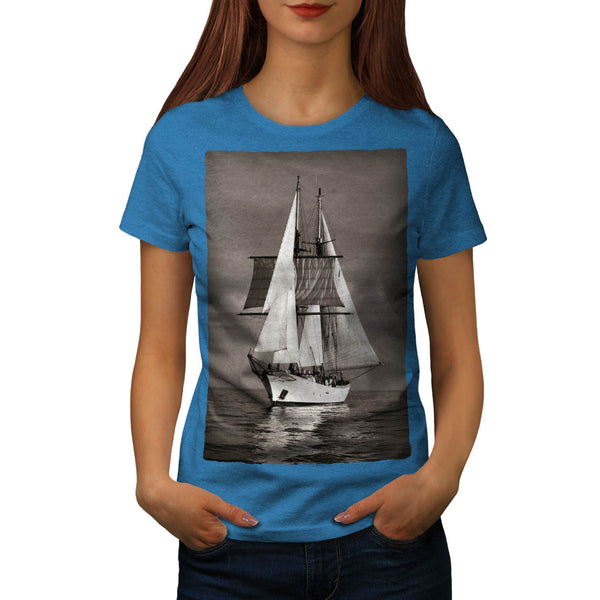 Old Retro Ship Womens T-Shirt