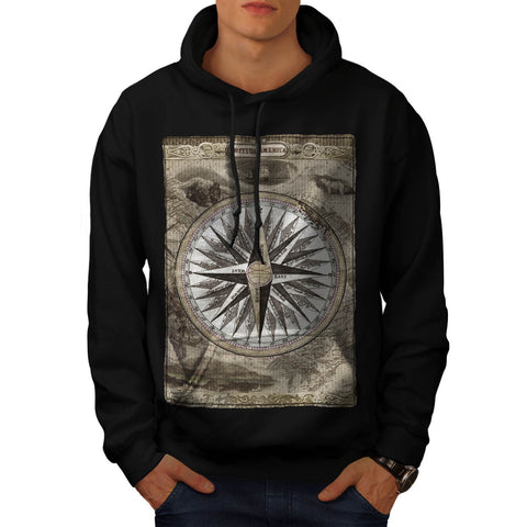 Vintage Compass Mens Hoodie