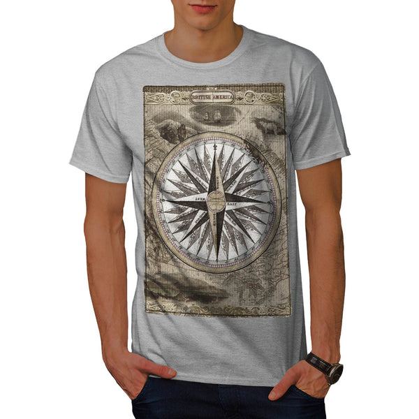Vintage Compass Mens T-Shirt