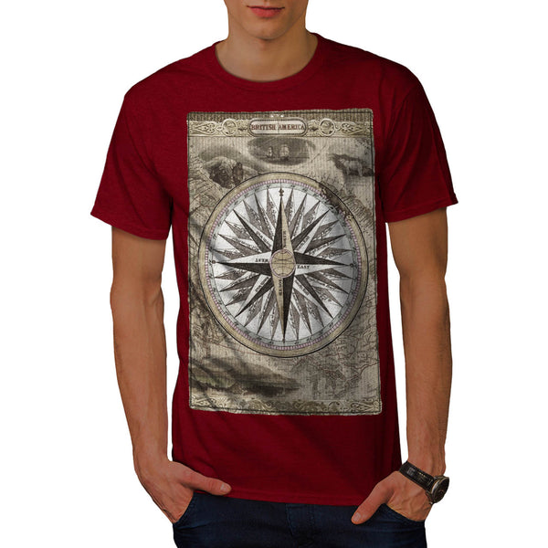 Vintage Compass Mens T-Shirt