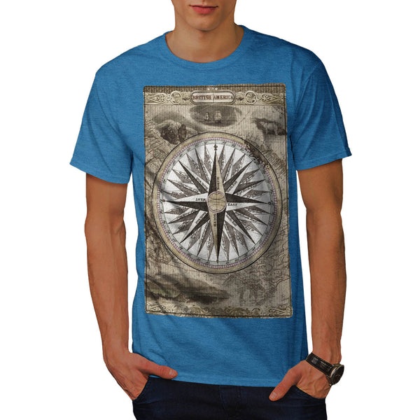 Vintage Compass Mens T-Shirt