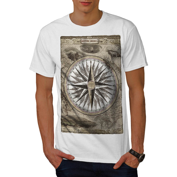 Vintage Compass Mens T-Shirt